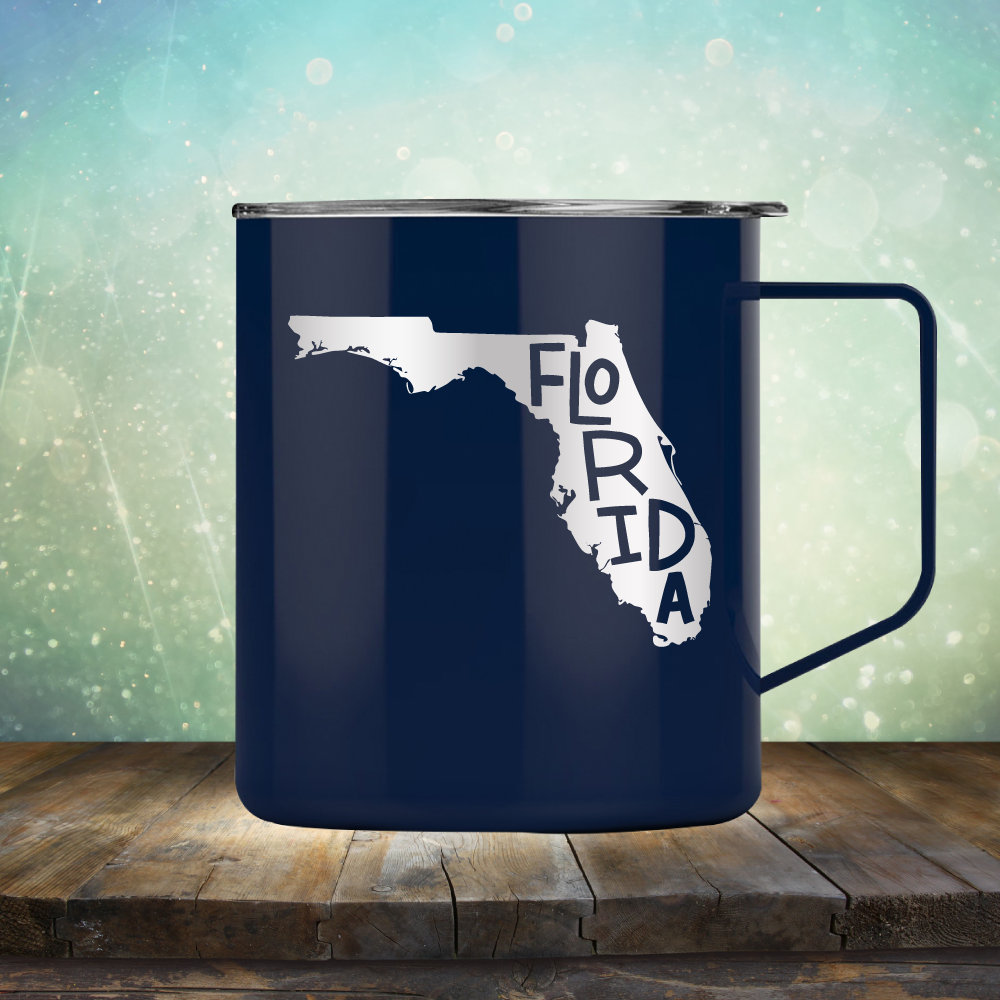 Florida Outline - Laser Etched Tumbler Mug