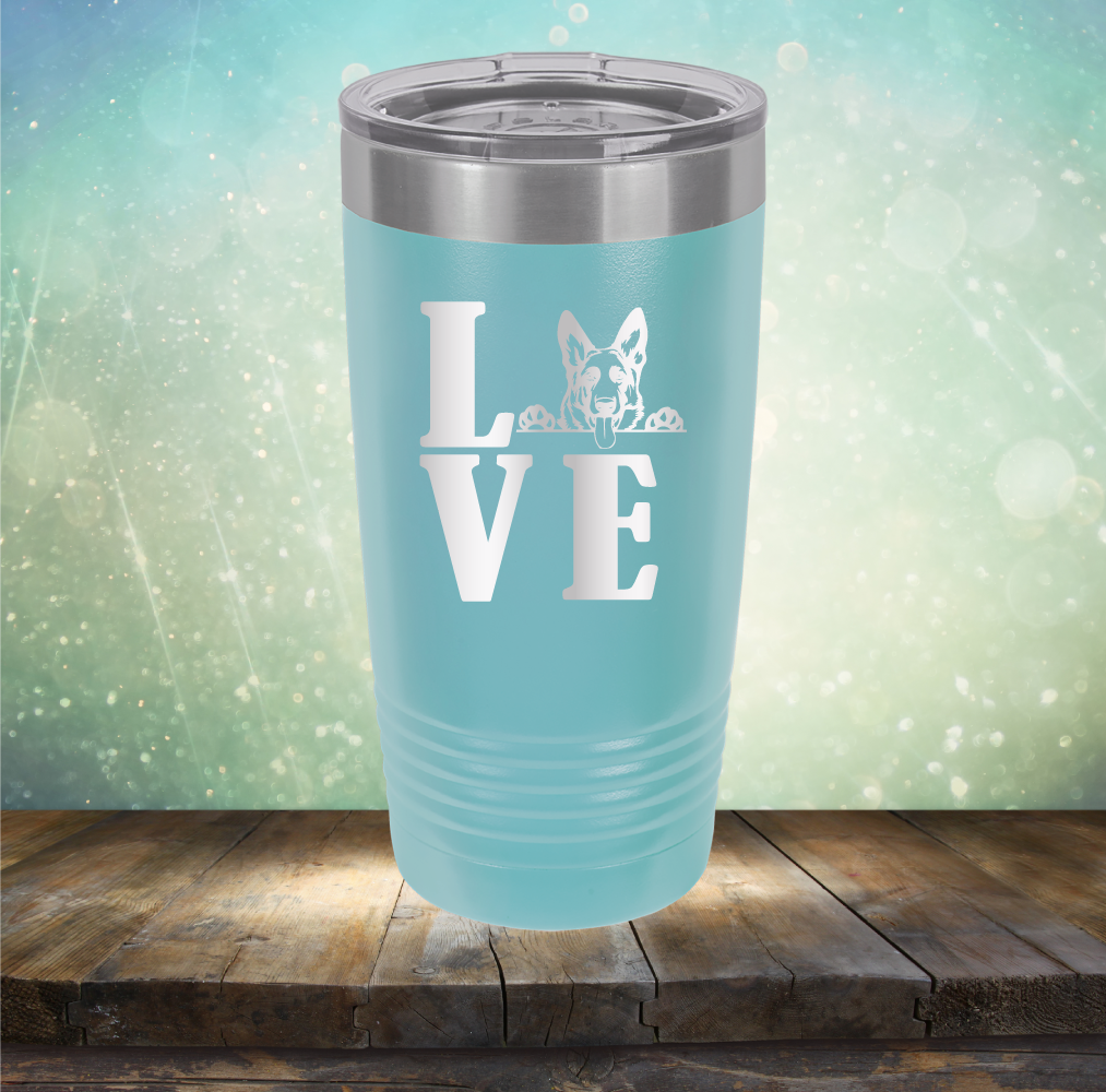 Love German Shepard - Laser Etched Tumbler Mug