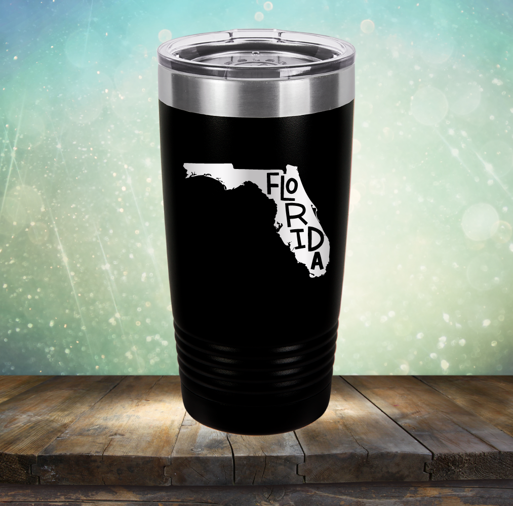 Florida Outline - Laser Etched Tumbler Mug