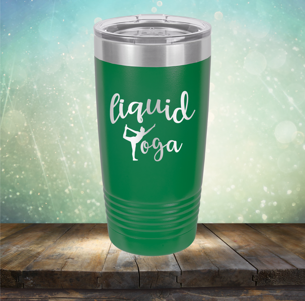 Liquid Yoga - Laser Etched Tumbler Mug