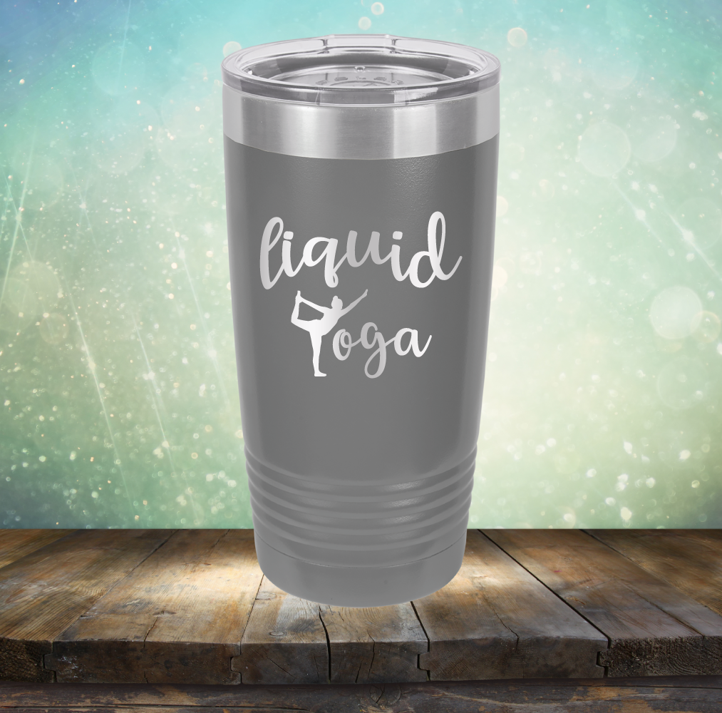 Liquid Yoga - Laser Etched Tumbler Mug