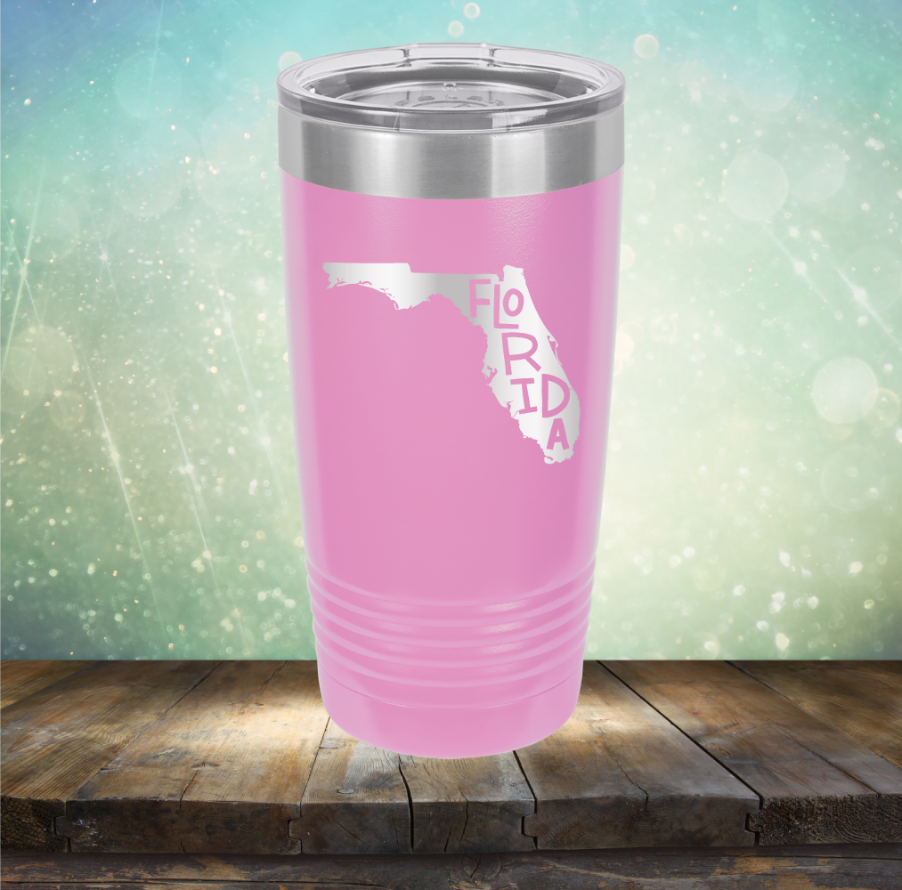 Florida Outline - Laser Etched Tumbler Mug