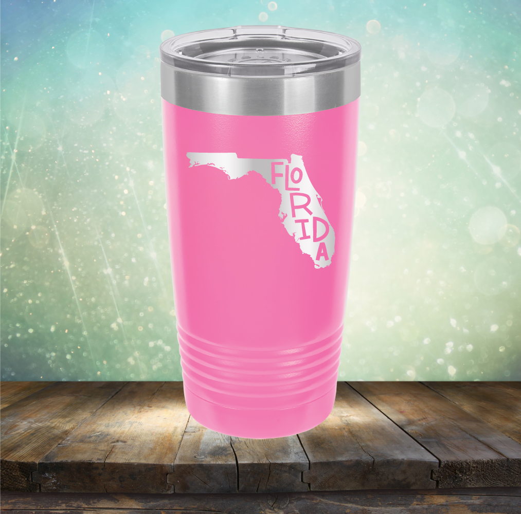 Florida Outline - Laser Etched Tumbler Mug