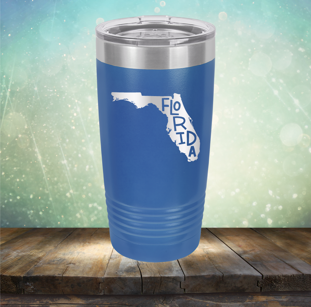 Florida Outline - Laser Etched Tumbler Mug