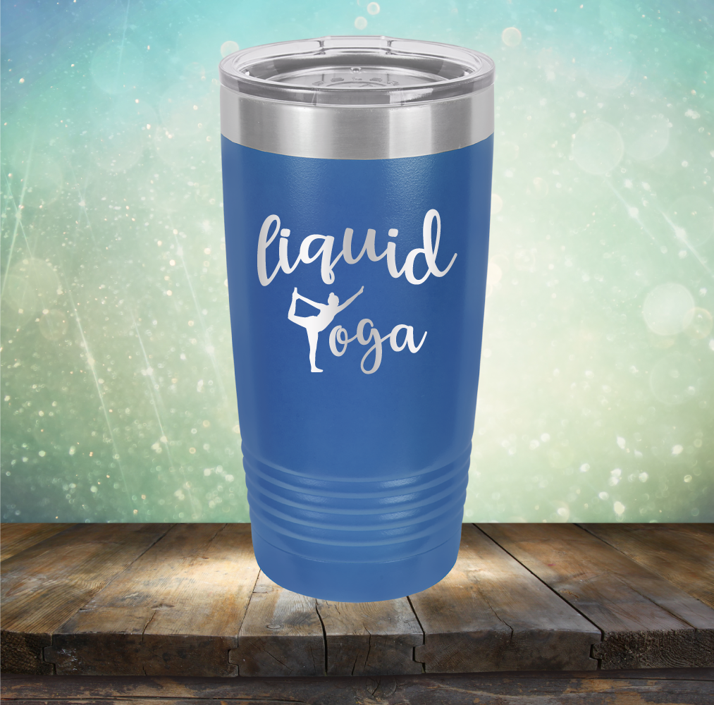 Liquid Yoga - Laser Etched Tumbler Mug