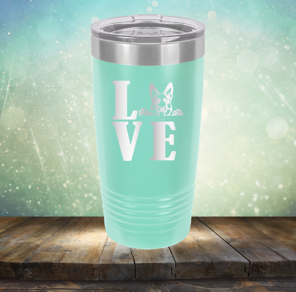 Love German Shepard - Laser Etched Tumbler Mug