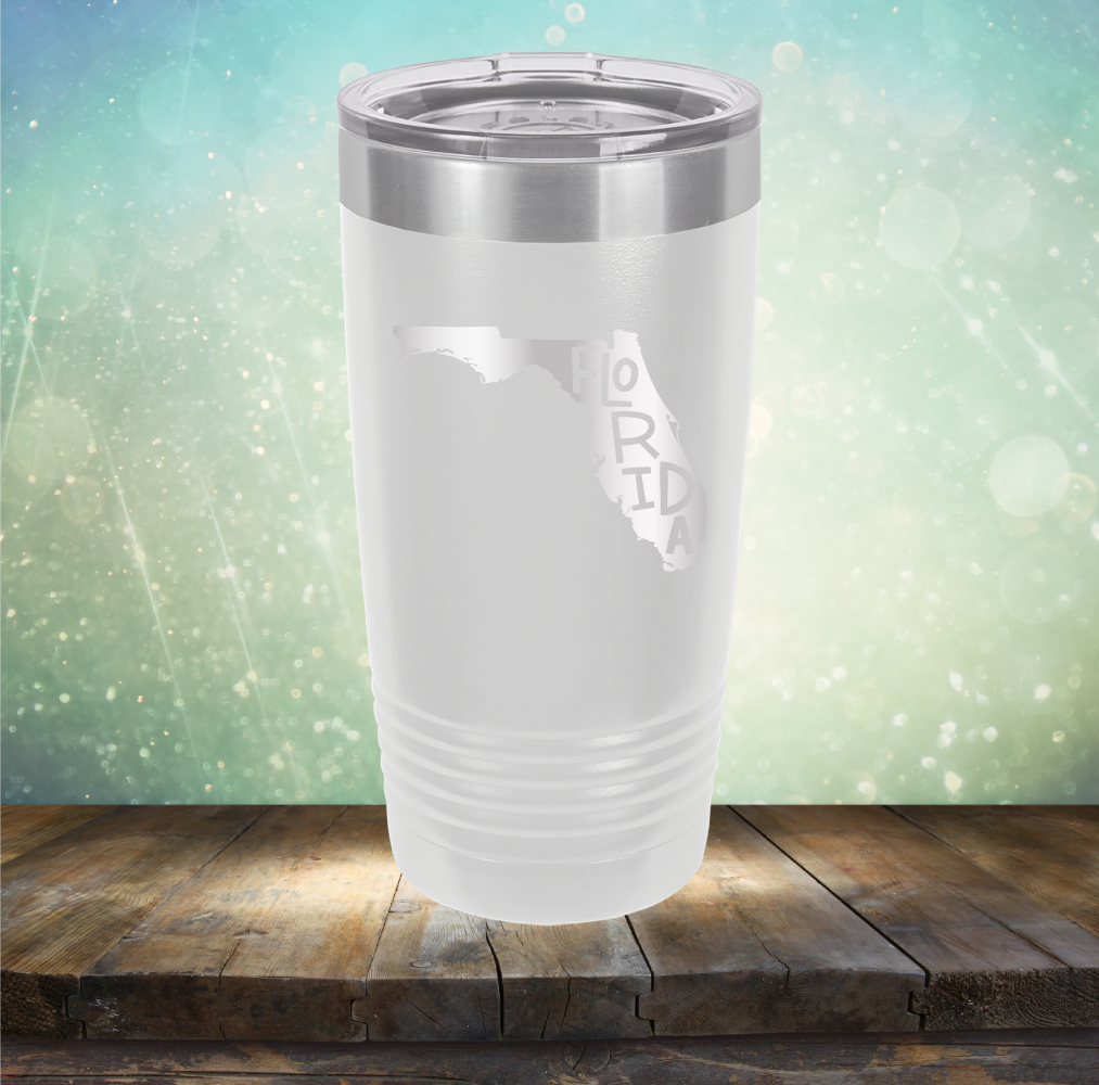 Florida Outline - Laser Etched Tumbler Mug