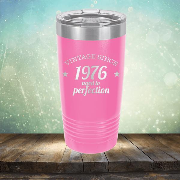 Vintage Since 1976 Aged to Perfection 45 Years Old - Laser Etched Tumbler Mug