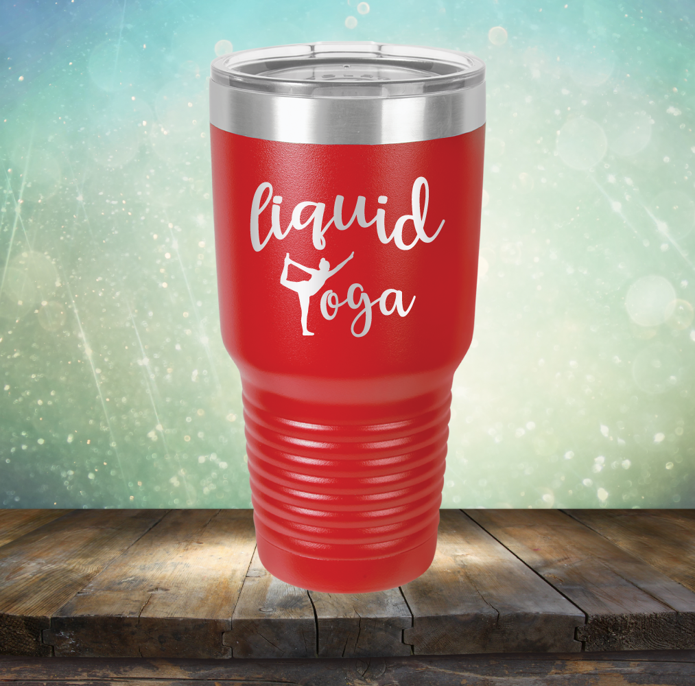 Liquid Yoga - Laser Etched Tumbler Mug