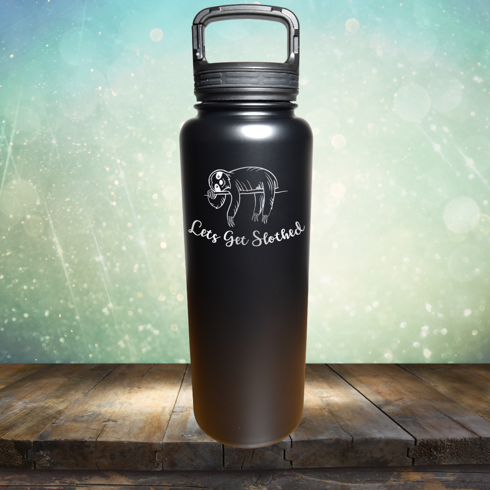 Lets Get Slothed - Laser Etched Tumbler Mug