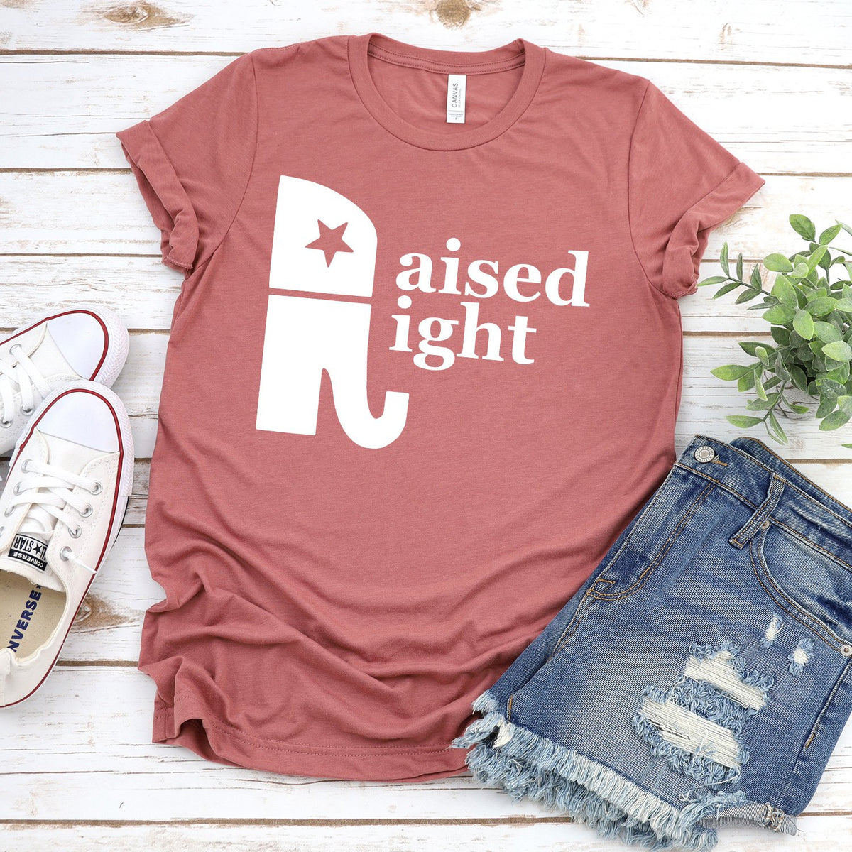 Elephant Raised Right - Short Sleeve Tee Shirt