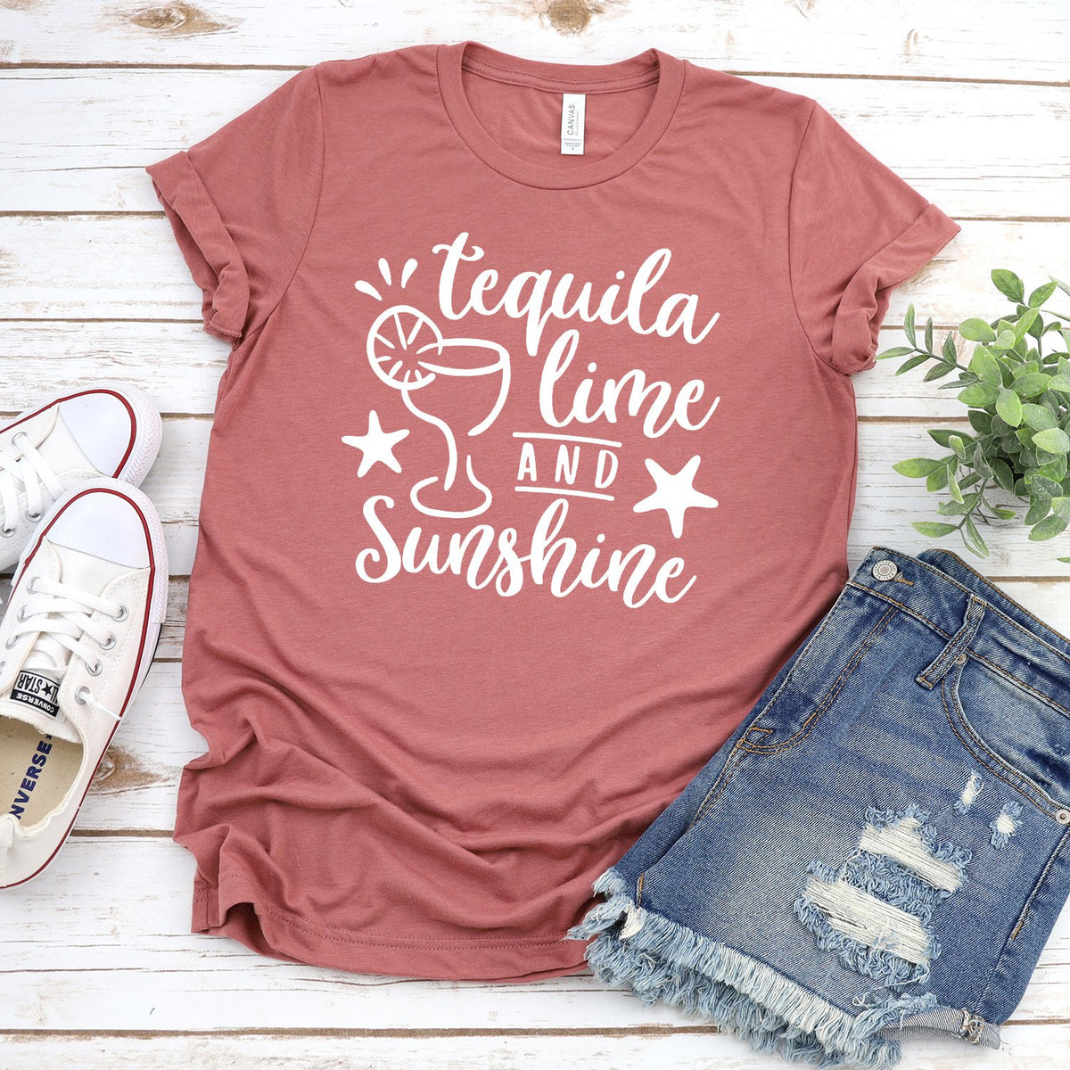 Tequila Lime and Sunshine - Short Sleeve Tee Shirt