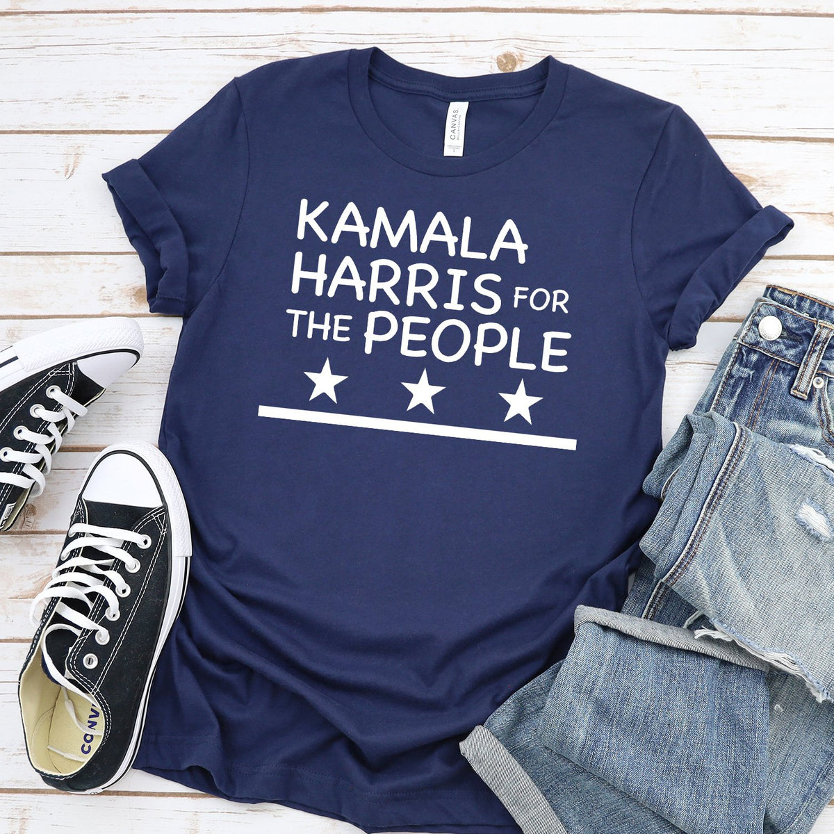 Kamala Harris For The People - Short Sleeve Tee Shirt