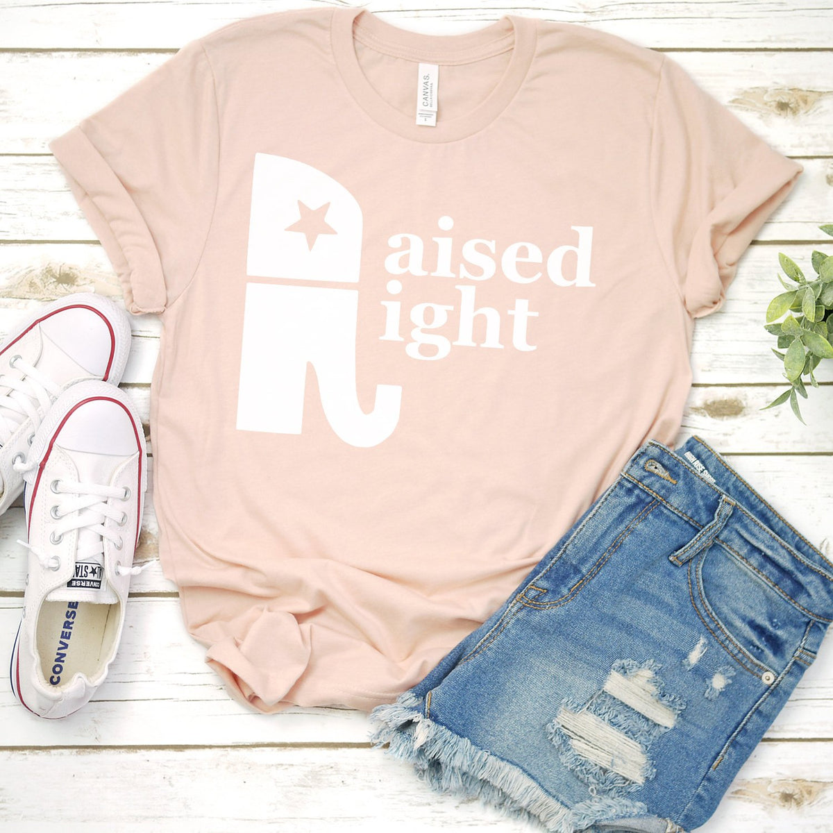 Elephant Raised Right - Short Sleeve Tee Shirt