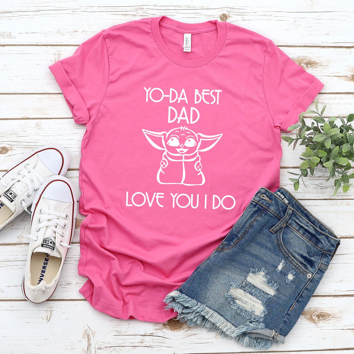 Yo-Da Best Dad Love You I Do - Short Sleeve Tee Shirt