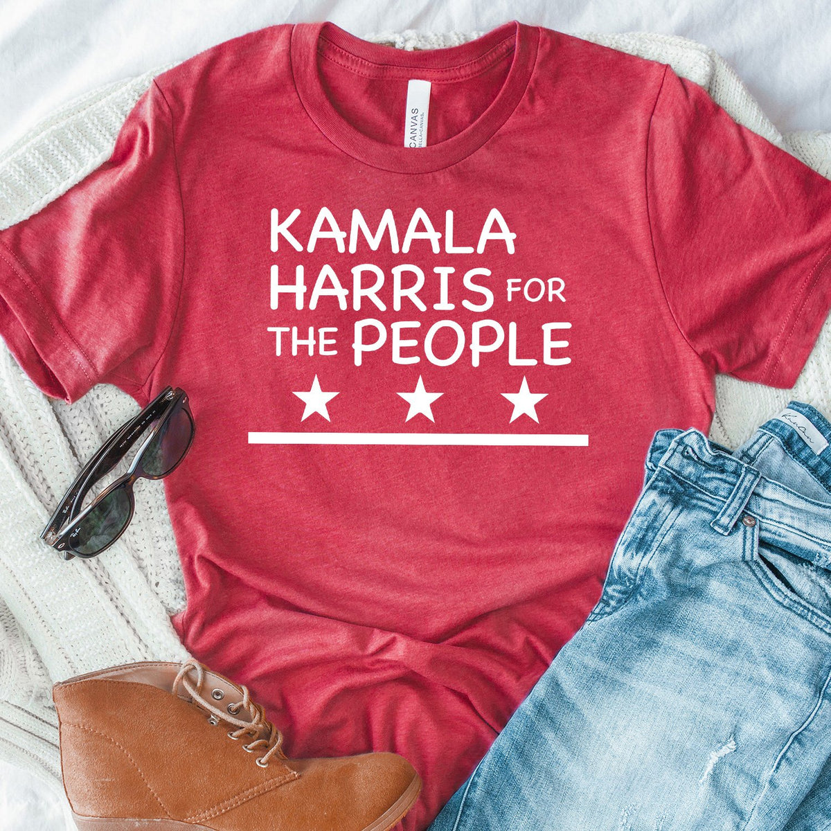 Kamala Harris For The People - Short Sleeve Tee Shirt