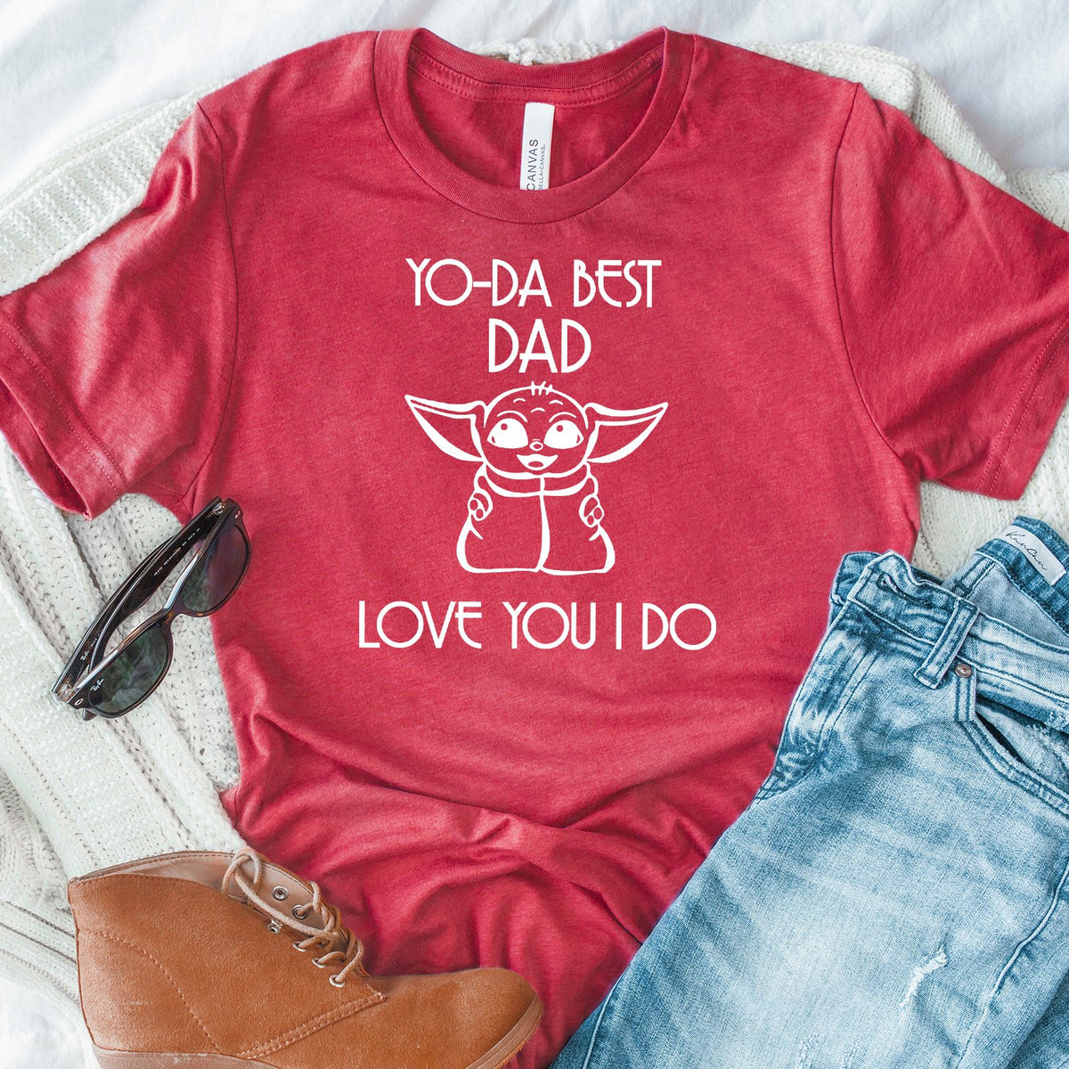 Yo-Da Best Dad Love You I Do - Short Sleeve Tee Shirt