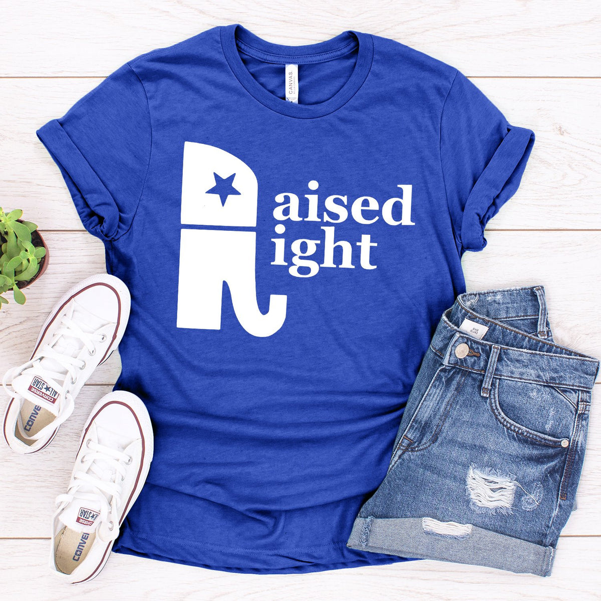 Elephant Raised Right - Short Sleeve Tee Shirt