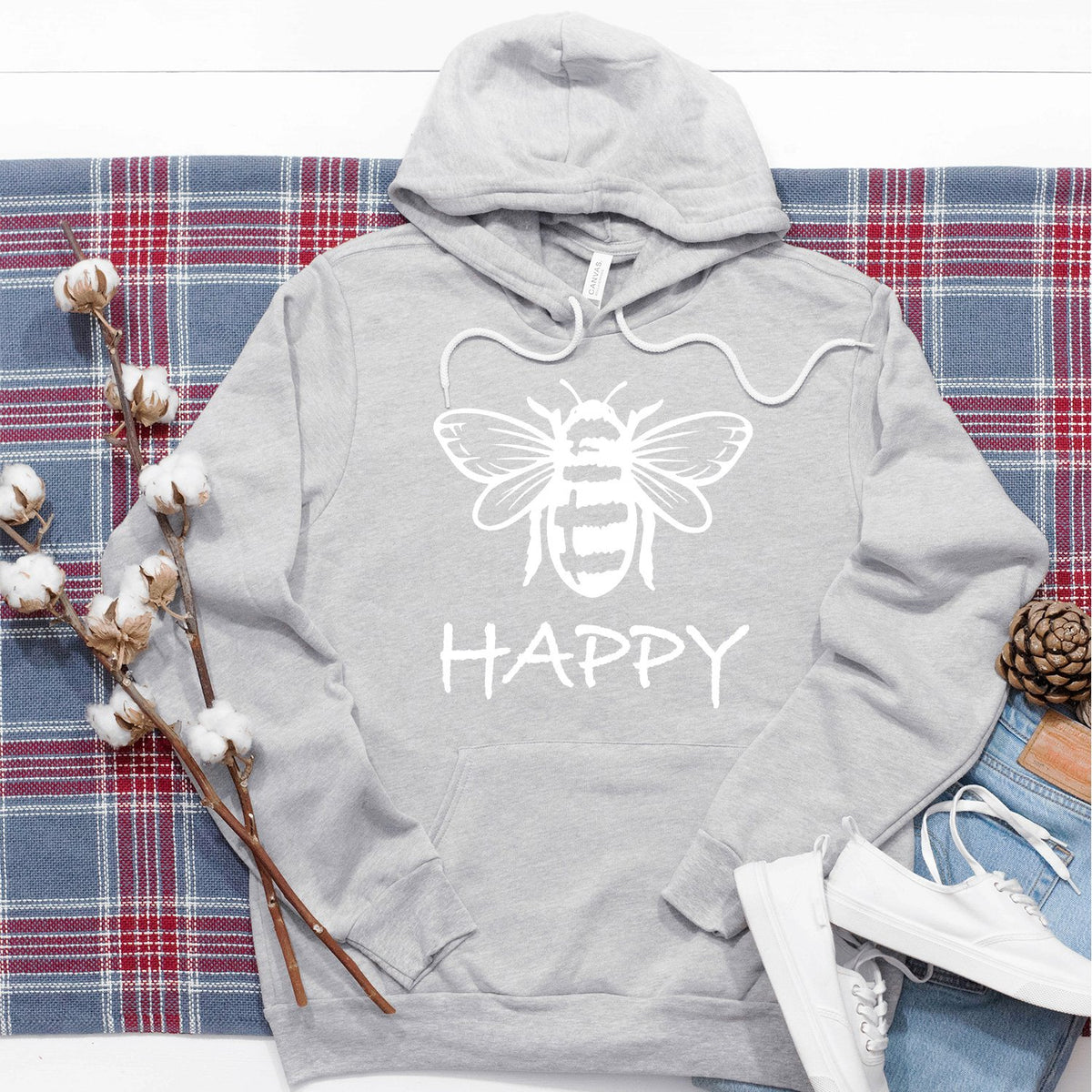 Bee Happy - Hoodie Sweatshirt