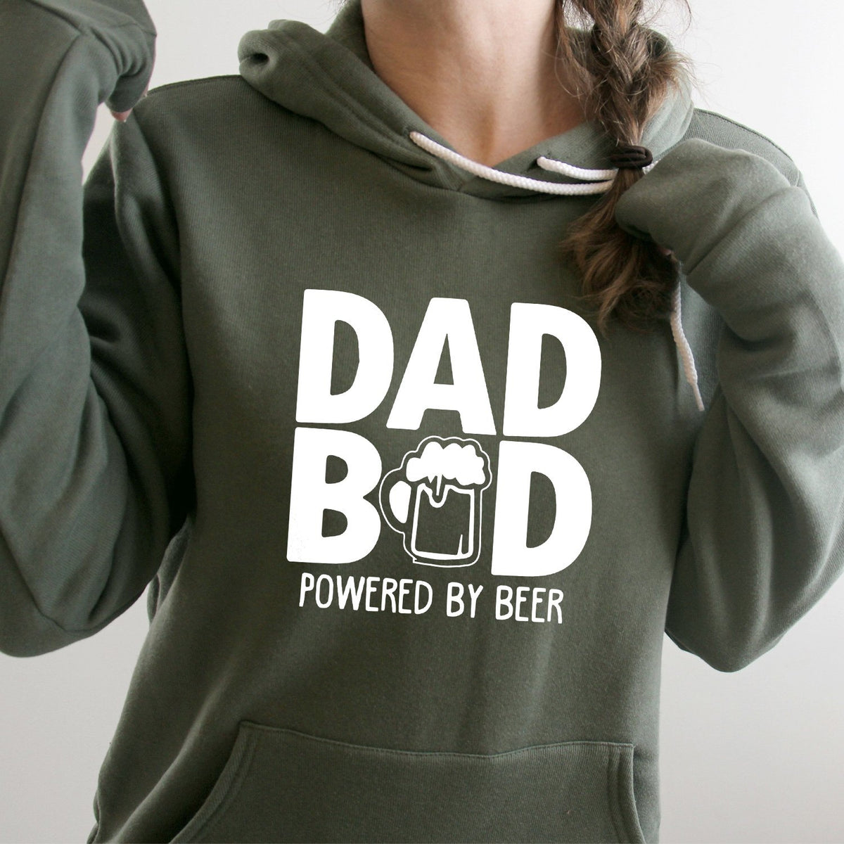 Dad Bod Powered By Beer - Hoodie Sweatshirt