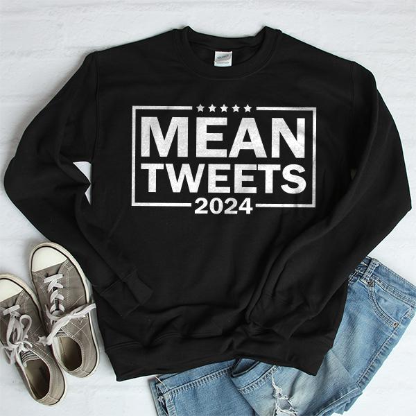 Mean Tweets 2024 - Long Sleeve Heavy Crewneck Sweatshirt