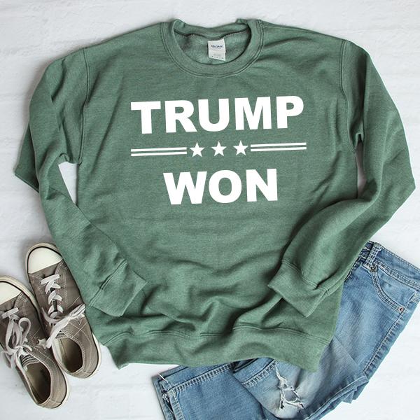 Donald Trump Won - Long Sleeve Heavy Crewneck Sweatshirt