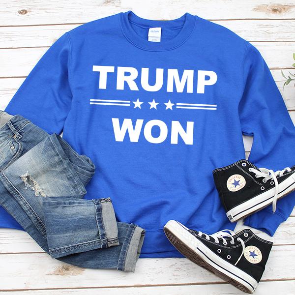 Donald Trump Won - Long Sleeve Heavy Crewneck Sweatshirt