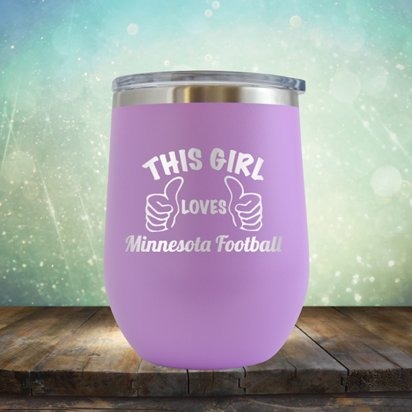 This Girl Loves Minnesota Football - Stemless Wine Cup