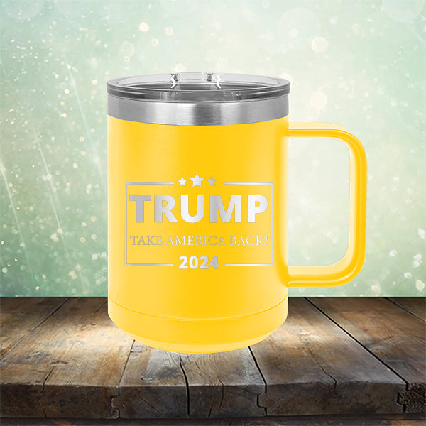 Trump Take America Back 2024 Election Logo Front & Back Coffee Mug