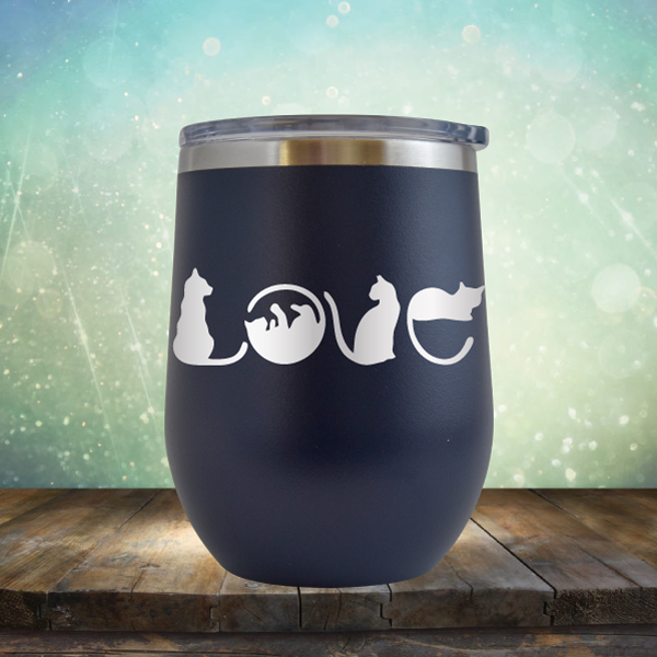 Cat Love - Stemless Wine Cup