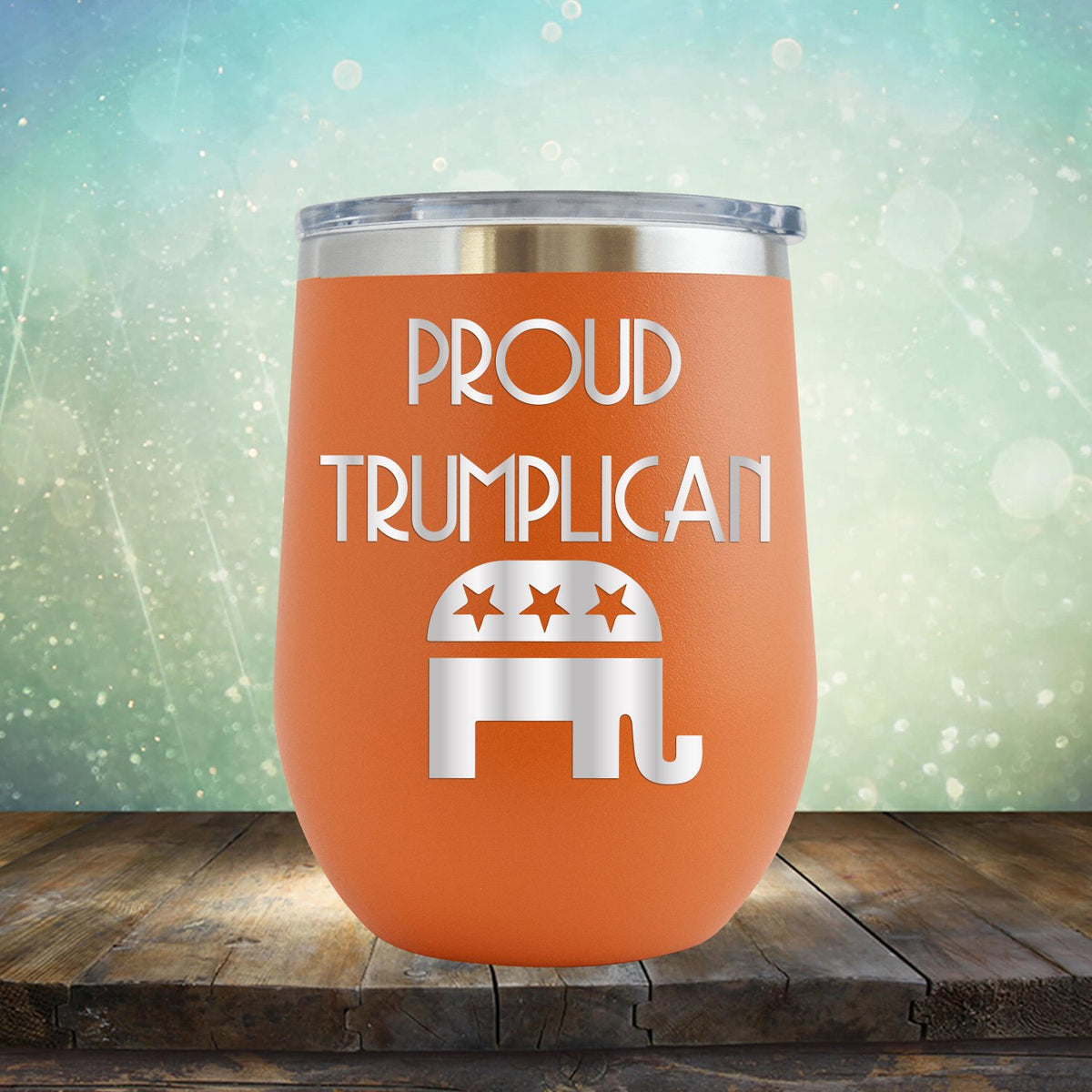 Proud Trumplican Elephant - Stemless Wine Cup