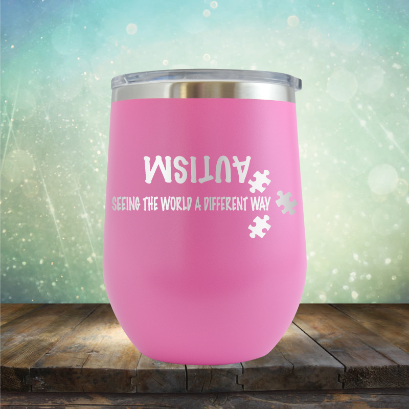 AUTISM Seeing the World A Different Way - Stemless Wine Cup