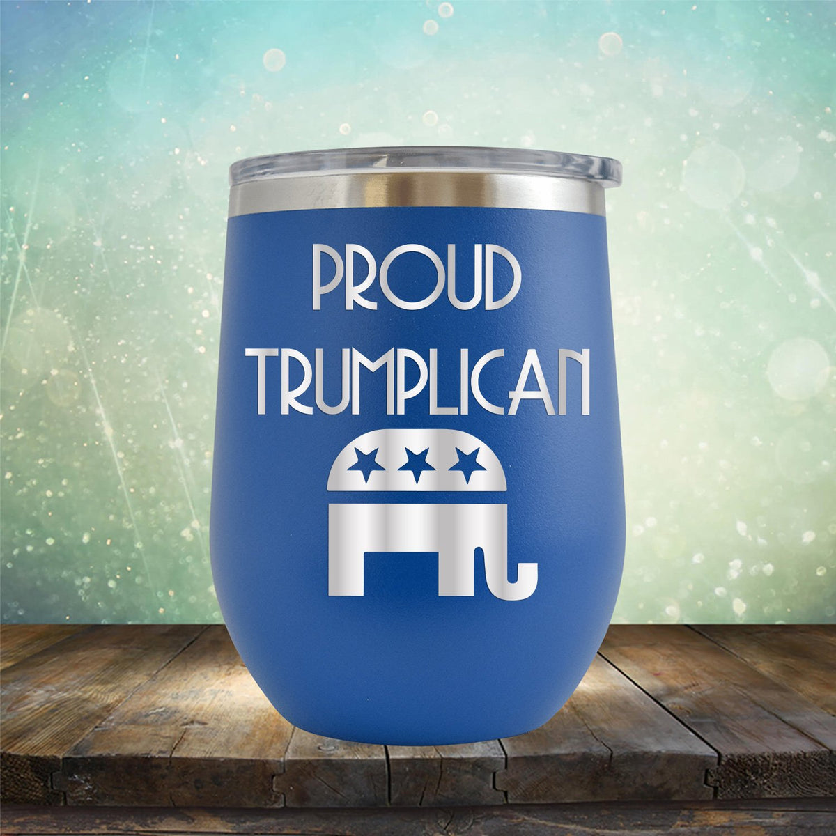 Proud Trumplican Elephant - Stemless Wine Cup