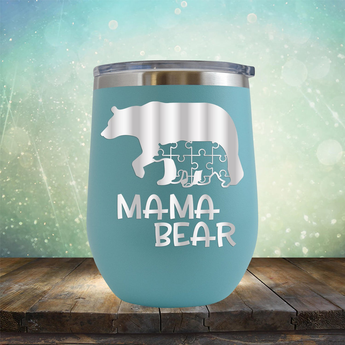 Autism Mama Bear And Cub Ceramic Coffee Mug - Autism Awareness Gift -  Berkley Rose Collection