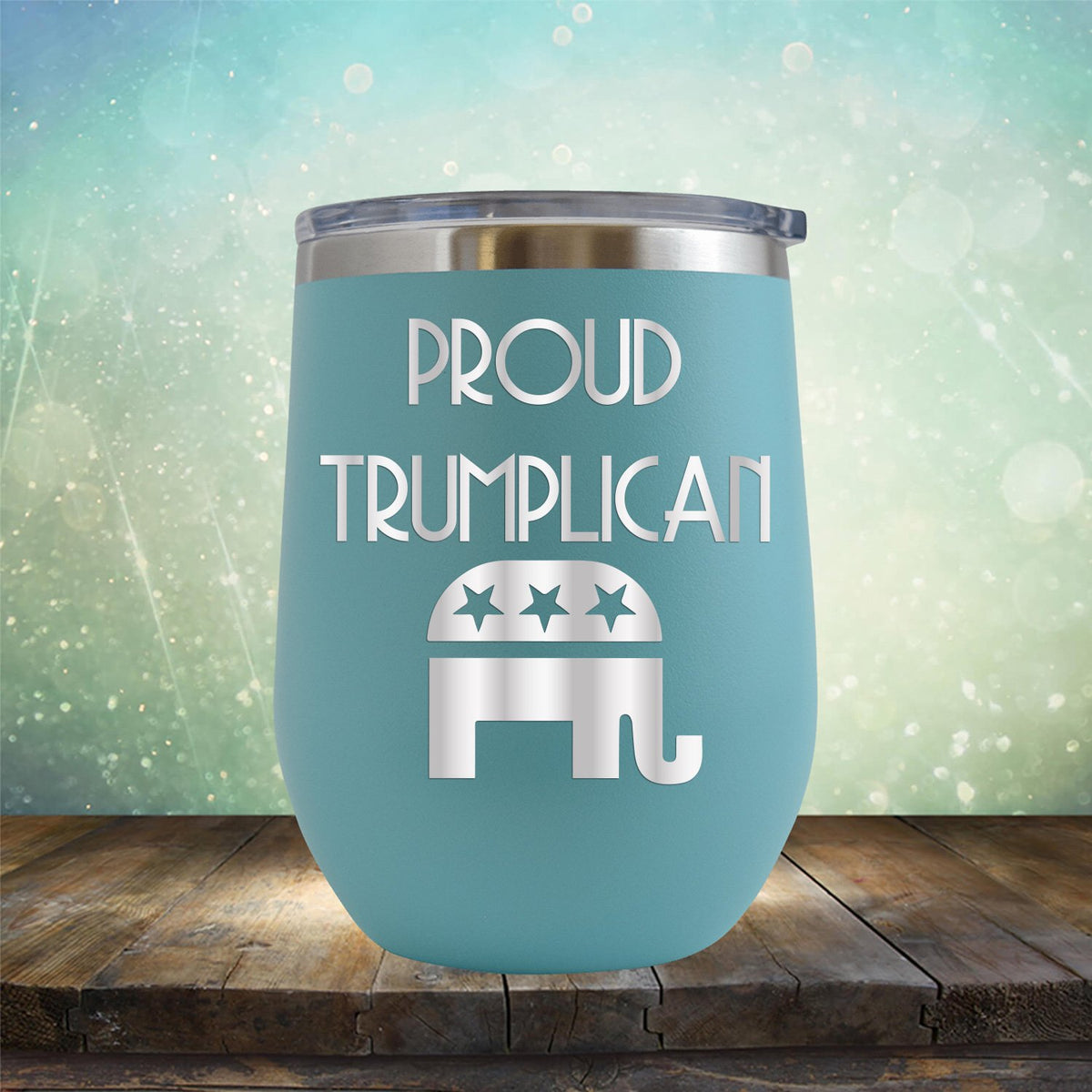 Proud Trumplican Elephant - Stemless Wine Cup