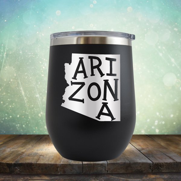 Arizona Outline - Wine Tumbler