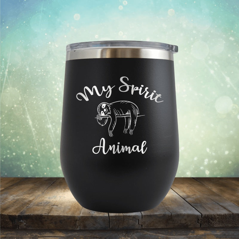 Sloth Spirt Animal - Wine Tumbler